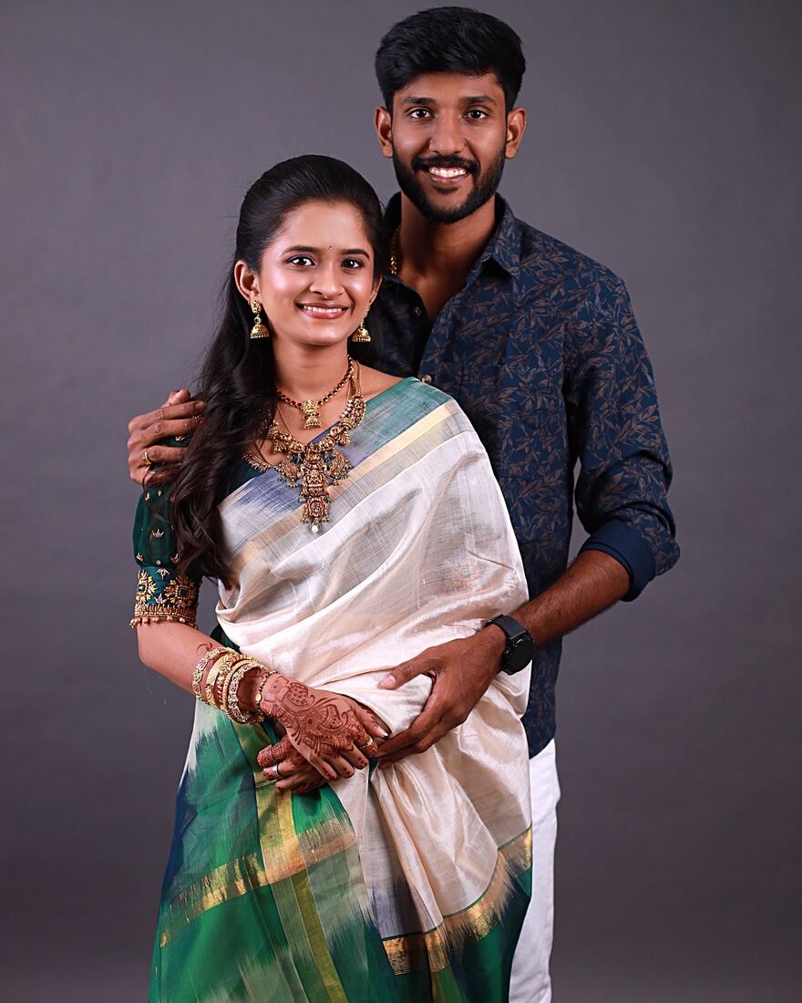 Couple engagement makeover with groom makeup and bridal makeup